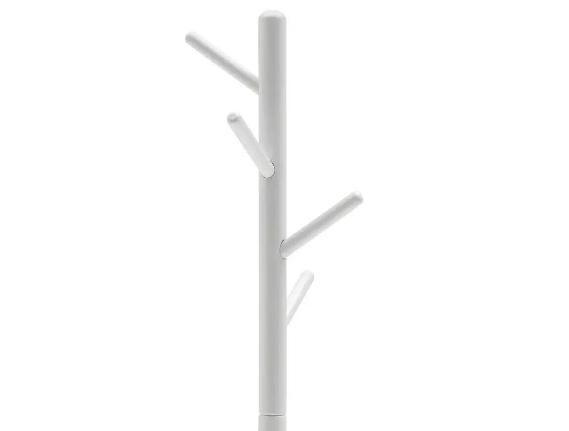 Habitat Coat Tree Stand - White | Modern Hallway Clothes Hanger Storage Rack