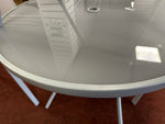 Home Sicily 4 Seater Metal Patio Set Grey | Outdoor Garden Table Chairs ( S )
