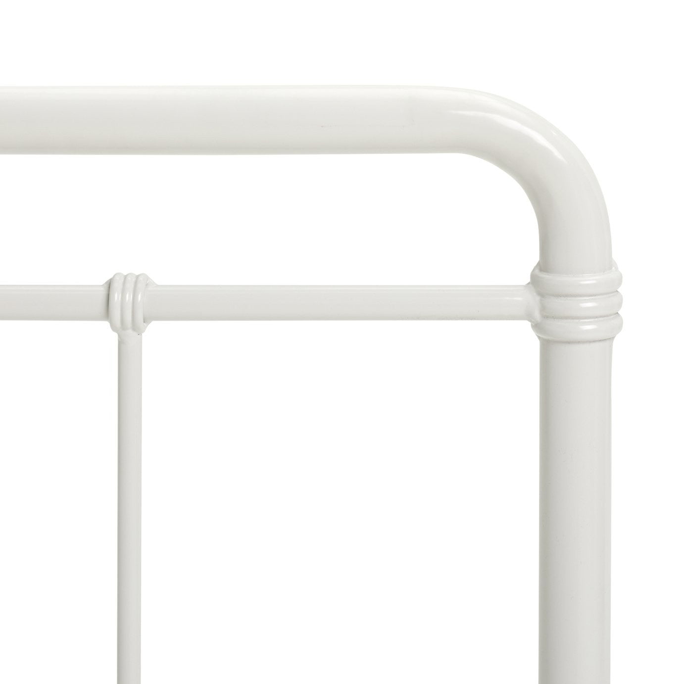 Kids Agnes Metal Single Bed Frame - White | Durable Sleep Support