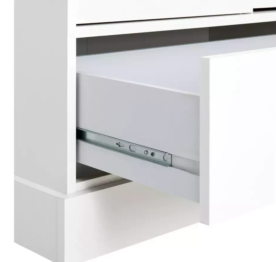 Home Kensington 5 Drawer Chest Ivory | Bedroom Storage Tallboy Furniture