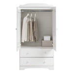 Home Nordic 2 Door 2 Drawer Wardrobe - White | Scandinavian Interior Style