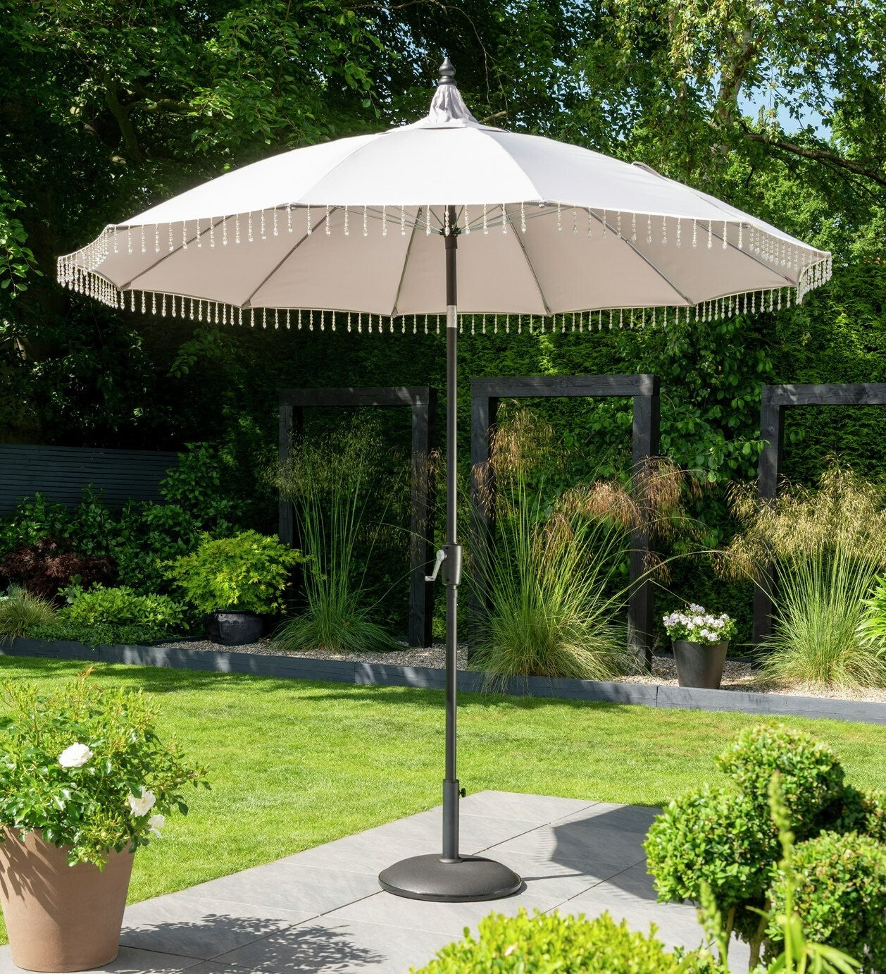 Norfolk Leisure Carrousel 2.5m Tilting Garden Parasol - Grey