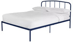 Freja Double Metal Bed Frame - Blue
