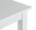 Home Malibu Coffee Table - White | Rectangular Living Room Table Storage Shelf