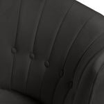 Habitat Alexis Velvet Cocktail Chair - Charcoal