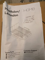 Lavendon 4 Drawer Kingsize Bed Frame - Grey ( 1062.)