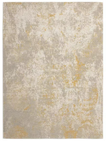 Distressed Abstract Gold Rug 120x170cm | Modern Living Room Floor Rug Carpet