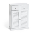 Le Marais 2 Door Double Unit Cabinet - White