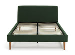 Ren Double Fabric Bed Frame - Moss Green | Modern Bedroom Style