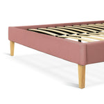 Ren Small Double Fabric Bed Frame - Pink | Stylish Sleeping Solution