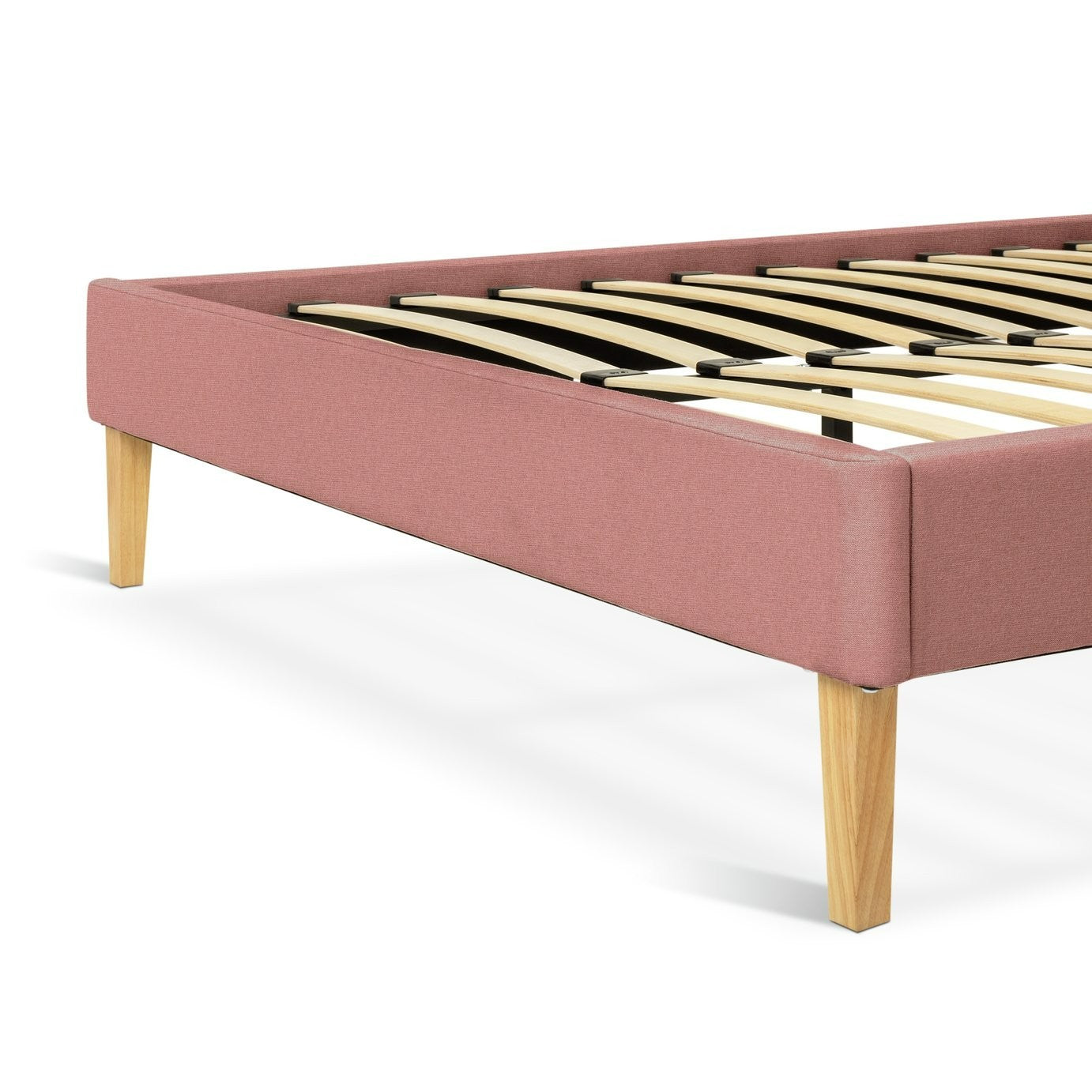 Ren Small Double Fabric Bed Frame - Pink | Stylish Sleeping Solution