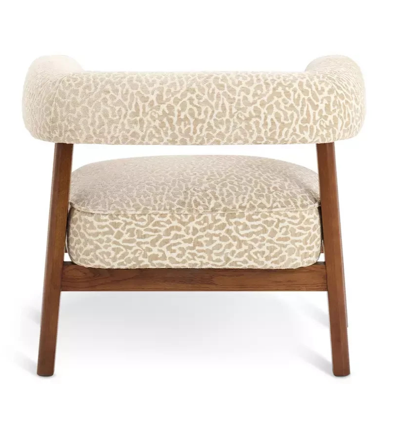 Elio Fabric Armchair Leopard Print | Accent Living Room Chair