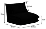 Lottie Fabric Chair Bed - Rust