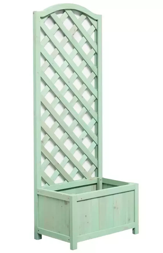 Original And Home Straight Lattice Planter Green | Outdoor Garden Plant Pot Trel