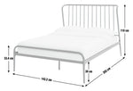 Kanso Double Metal Bed Frame - Blue | modern metal bed frame