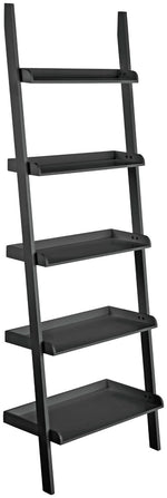 Habitat Jessie Ladder Shelf - Black | Black Leaning Ladder Shelf Storage Unit Mo