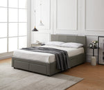 Lavendon 4 Drawer Double Bed Frame - Grey | Stylishly Practical Bed Frame