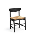 Habitat Hanna Pair of Wood Dining Chairs - Black