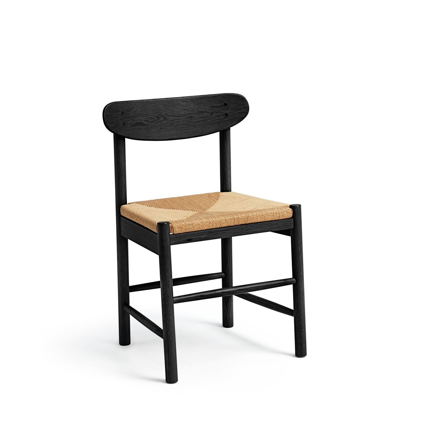 Habitat Hanna Pair of Wood Dining Chairs - Black