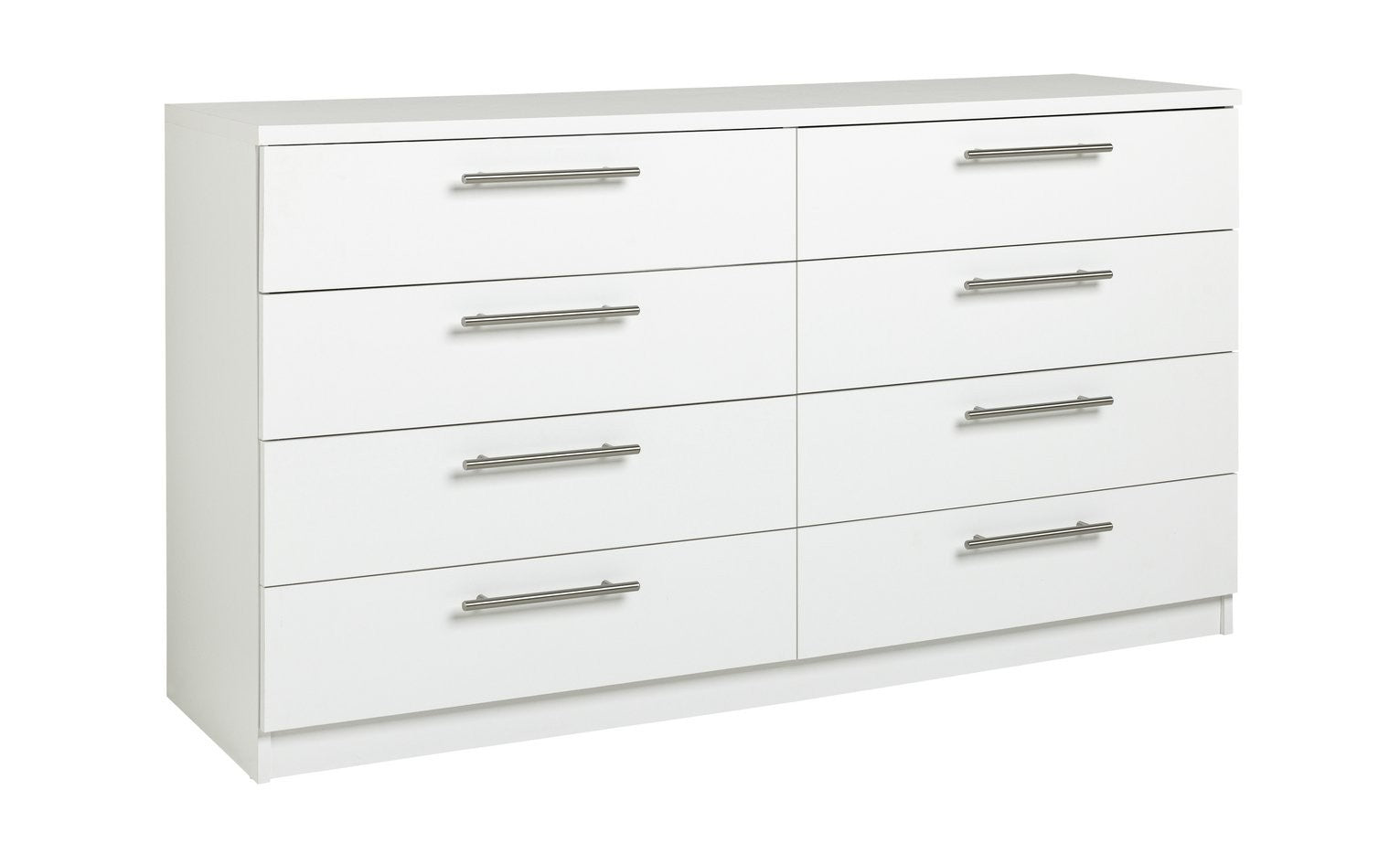 Brisbane 8 Drawer Chest - White (B GRADE)