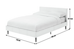 Skylar Double Bed Frame - White