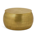Sona Storage Coffee Table Brass | Modern Living Room Furniture