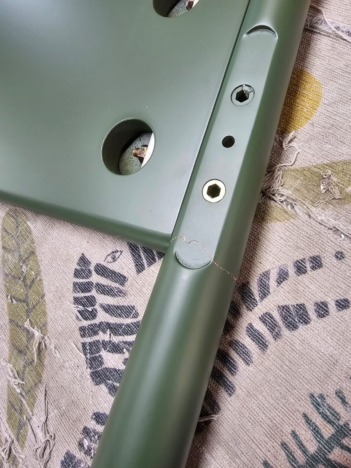 x Morris & Co. Double Bed Frame - Green (B GRADE)