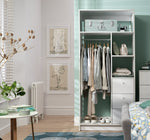 Malibu 3 Drawers Open Storage Wardrobe - White | Open wardrobe with drawers