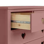 Home Kids Mia 6 Drawer Chest - Pink | kids bedroom storage