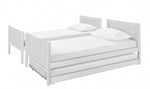 Detachable Bunk Bed with Trundle - White | Convertible Bedroom Setup