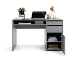 Home Pepper 2 Drawer Pedestal Office Desk - Grey