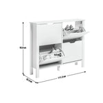 Habitat Compton 4 Shelf Shoe Storage Cabinet - White ( B Grade 36824 - 36825 )