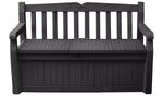 Keter Eden Bench 265L Outdoor Garden Storage Box - Grey