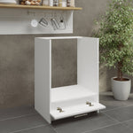 JD Greta Fixed Height Kitchen Oven Unit 600mm - White Matt A-