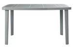6 Seater Rectangular Plastic Garden Table - Grey