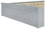 Aspley Kingsize Wooden End Lift Ottoman Bed- Grey |Space Saving Sleep Solution