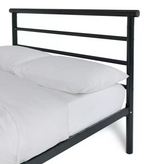 Home Avalon Single Metal Bed Frame Black | Single Bedstead Bedroom Furniture