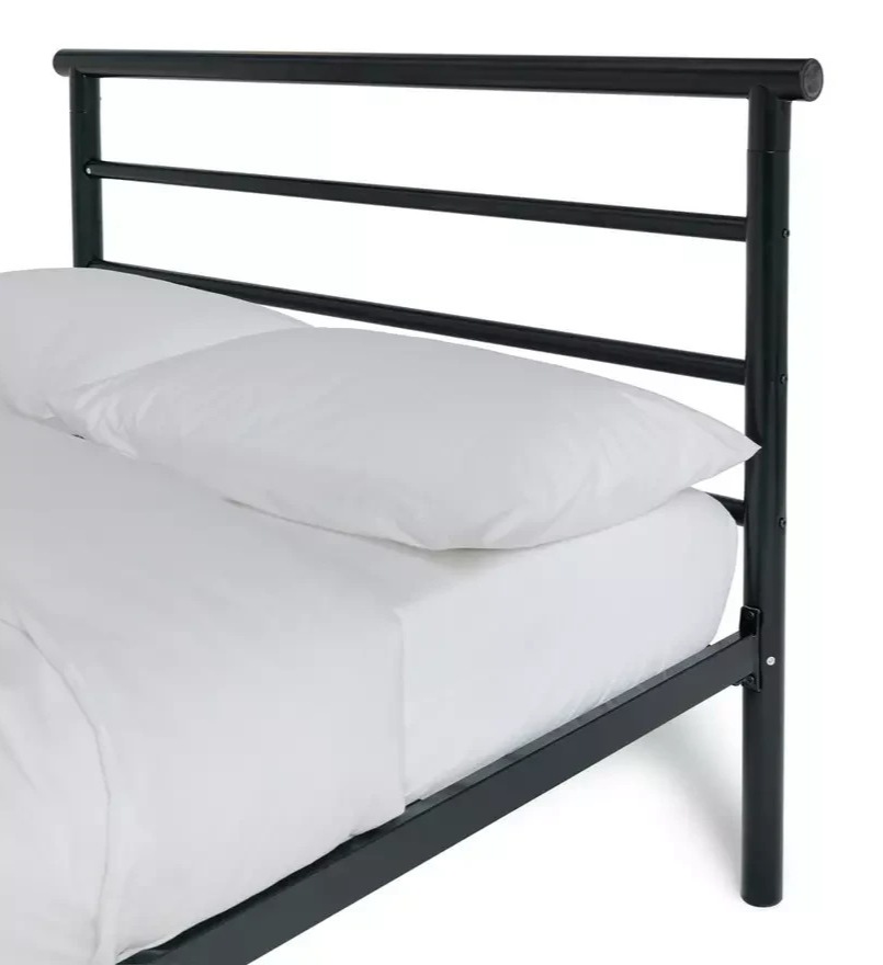 Home Avalon Single Metal Bed Frame Black | Single Bedstead Bedroom Furniture