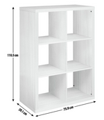 Squares Plus 6 Cube Storage Unit - Oak Effect