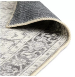 Vintage Effect Grey Rug 120x170cm | Vintage Living Room Bedroom Area Rug Carpet