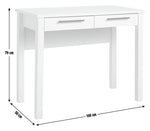Brisbane 2 Drawer Dressing Table - Grey