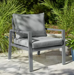 Sitges 4 Seater Aluminium Garden Sofa Set - Grey