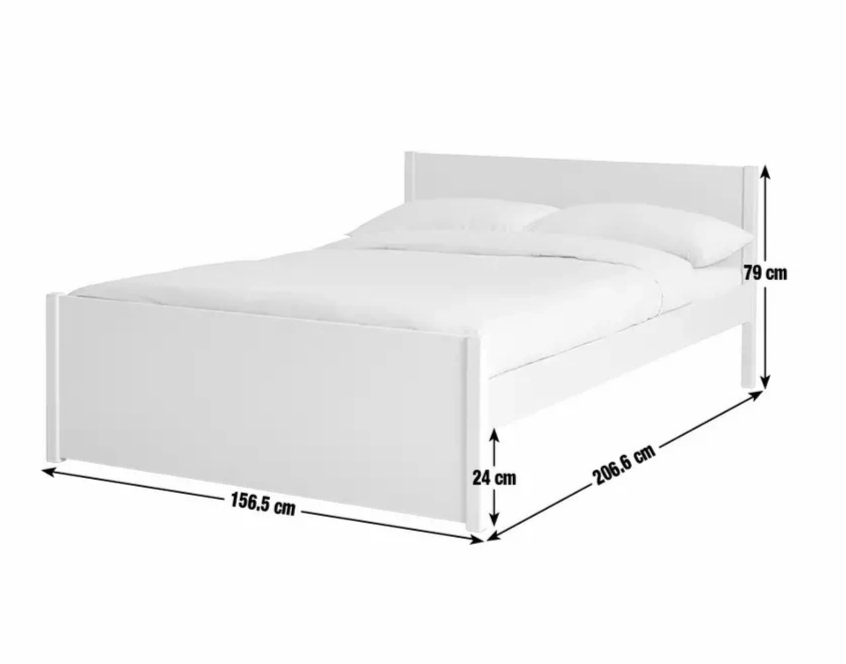 Home Jenson Wooden Kingsize Bed Frame Grey | Bedroom Furniture Bedstead