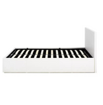 Home Lavendon Kingsize End Lift Ottoman Bed - White (S)