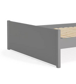 Home Jenson Wooden Kingsize Bed Frame Grey | Bedroom Furniture Bedstead