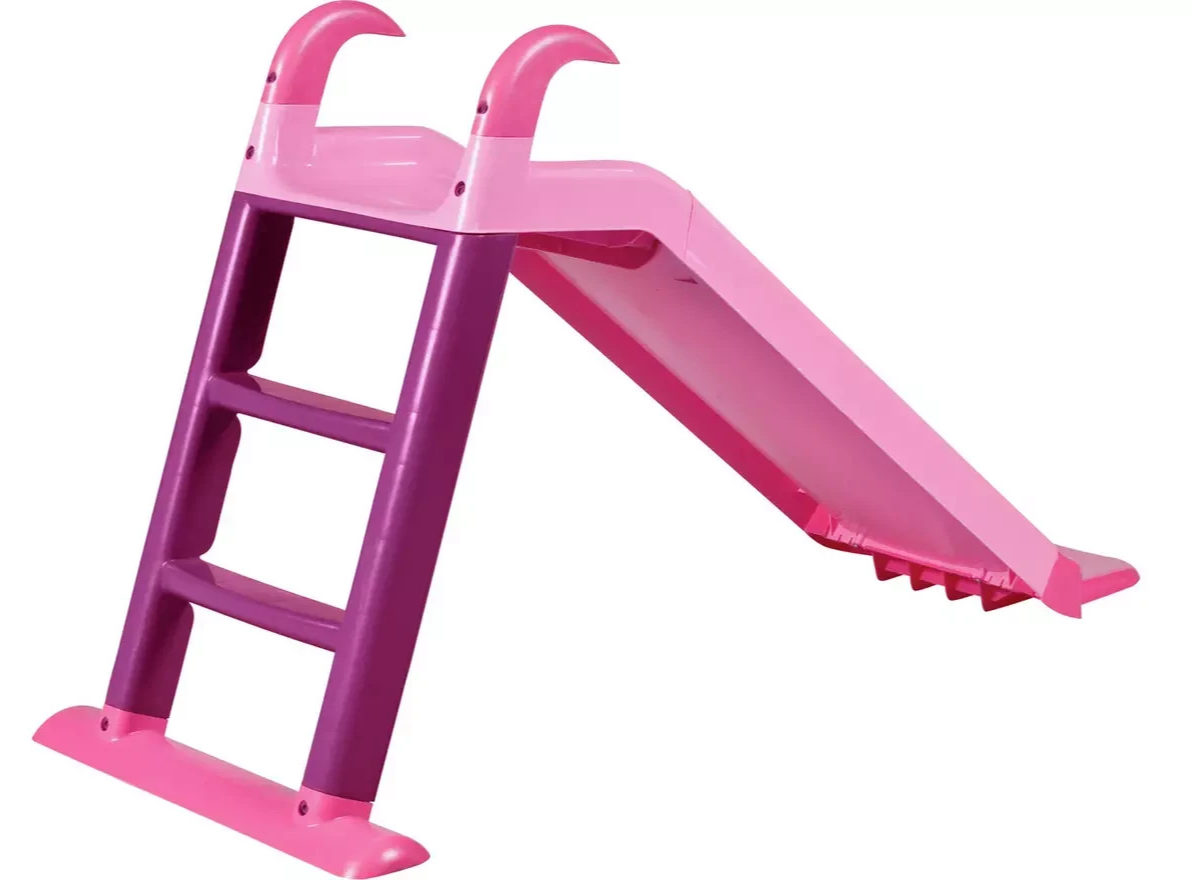 Chad Valley 4ft Kids Garden Slide Pink | Children's Outdoor Play Equipment Garde