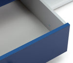 Malibu Storage Cabin Bed - Blue & White | Compact kids bed with underbed storage