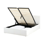 Home Lavendon Double End Lift Ottoman Bed - White | Stylish Practical Bed Frame