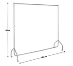Heavy Duty 6ft Wide Clothes Rail - Black | Strong Garment Hanging Stand Storage