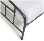 Home Pippa Single Metal Bed Frame - Dark Grey | Durable Sleeping Solution